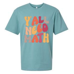 Back To School Yall Need Math Teachers Sueded Cloud Jersey T-Shirt