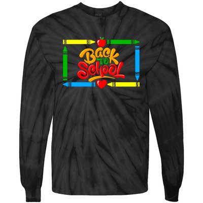 Back To School Funny Tie-Dye Long Sleeve Shirt