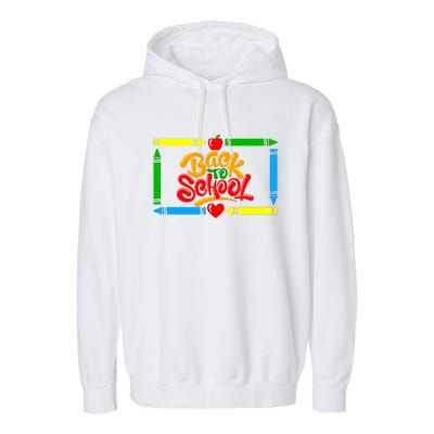 Back To School Funny Garment-Dyed Fleece Hoodie