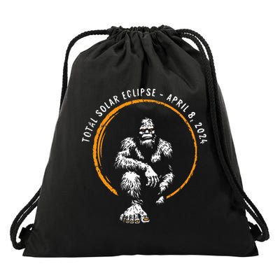 Bigfoot Total Solar Eclipse April 8 2024 Totality Drawstring Bag