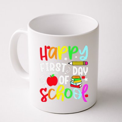 Back To School Happy First Day Of School Teacher Student Coffee Mug