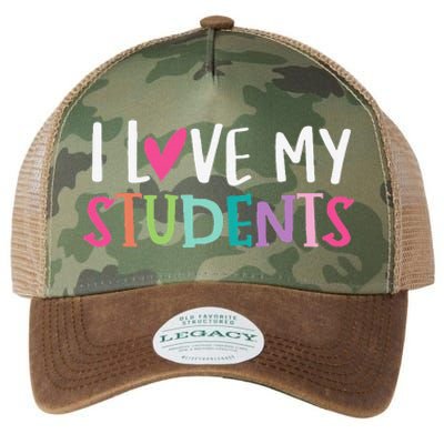 Back To School I Love My Students Teachers Women Legacy Tie Dye Trucker Hat