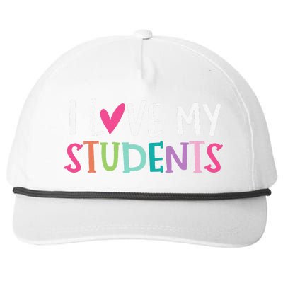 Back To School I Love My Students Teachers Women Snapback Five-Panel Rope Hat