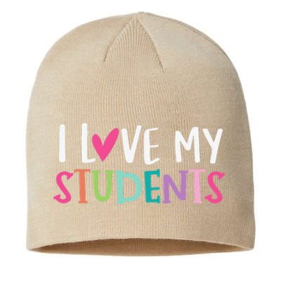 Back To School I Love My Students Teachers Women Sustainable Beanie