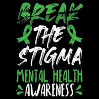 Break The Stigma Green Mental Health Awareness Cooling Performance Crew T-Shirt