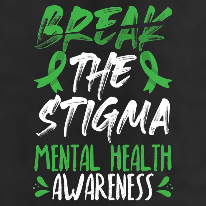 Break The Stigma Green Mental Health Awareness Adult Drive Performance Visor