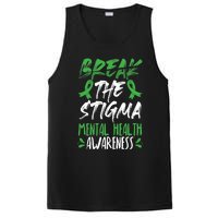 Break The Stigma Green Mental Health Awareness PosiCharge Competitor Tank