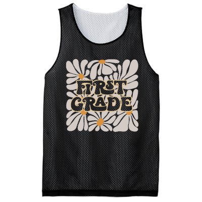 Back To School First Grade Mesh Reversible Basketball Jersey Tank