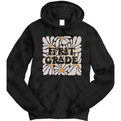 Back To School First Grade Tie Dye Hoodie