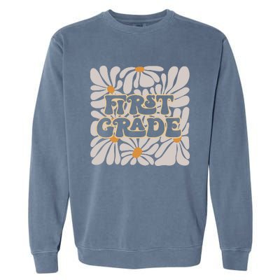 Back To School First Grade Garment-Dyed Sweatshirt