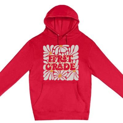 Back To School First Grade Premium Pullover Hoodie