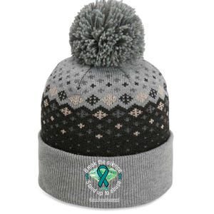 Break The Silence Sexual Assault Awareness Watercolor Gift The Baniff Cuffed Pom Beanie