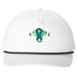 Break The Silence Sexual Assault Awareness Watercolor Gift Snapback Five-Panel Rope Hat