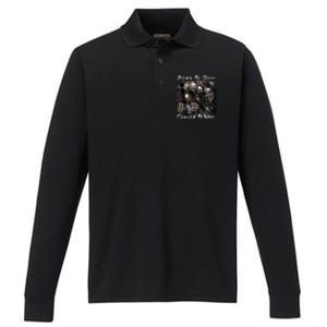 Born To Shit Forced To Wipe Funny Meme Performance Long Sleeve Polo