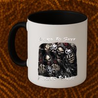 Born To Shit Forced To Wipe Funny Meme Mug