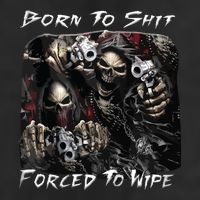 Born To Shit Forced To Wipe Funny Meme Microfiber Hand Towel