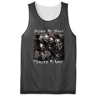 Born To Shit Forced To Wipe Funny Meme Mesh Reversible Basketball Jersey Tank