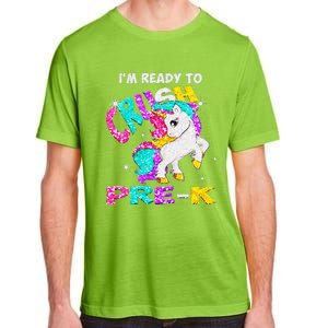 Back To School Im Ready To Crush PreK Unicorn Adult ChromaSoft Performance T-Shirt