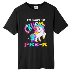 Back To School Im Ready To Crush PreK Unicorn Tall Fusion ChromaSoft Performance T-Shirt