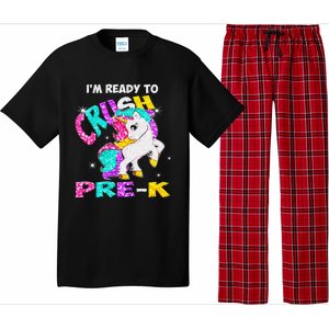 Back To School Im Ready To Crush PreK Unicorn Pajama Set