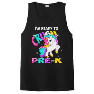 Back To School Im Ready To Crush PreK Unicorn PosiCharge Competitor Tank