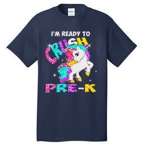 Back To School Im Ready To Crush PreK Unicorn Tall T-Shirt