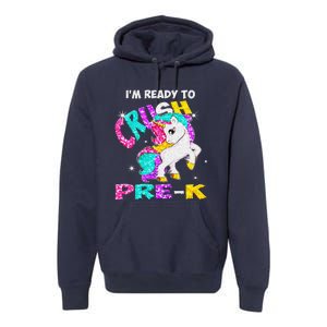 Back To School Im Ready To Crush PreK Unicorn Premium Hoodie