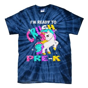 Back To School Im Ready To Crush PreK Unicorn Tie-Dye T-Shirt