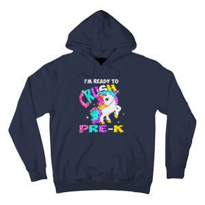 Back To School Im Ready To Crush PreK Unicorn Tall Hoodie