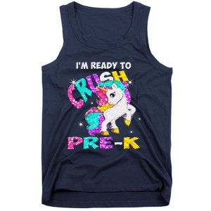 Back To School Im Ready To Crush PreK Unicorn Tank Top