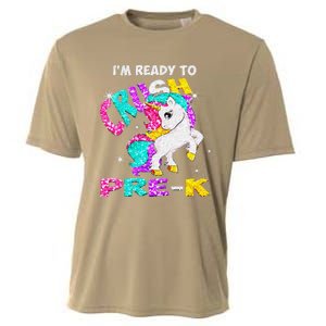 Back To School Im Ready To Crush PreK Unicorn Cooling Performance Crew T-Shirt