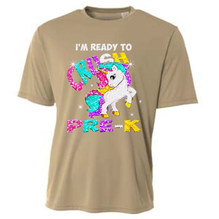 Back To School Im Ready To Crush PreK Unicorn Cooling Performance Crew T-Shirt