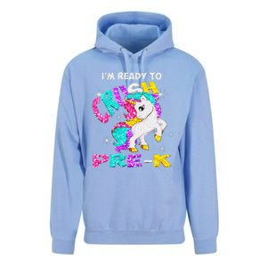 Back To School Im Ready To Crush PreK Unicorn Unisex Surf Hoodie