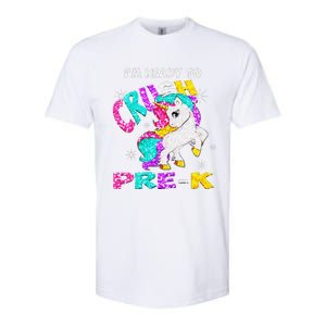 Back To School Im Ready To Crush PreK Unicorn Softstyle CVC T-Shirt