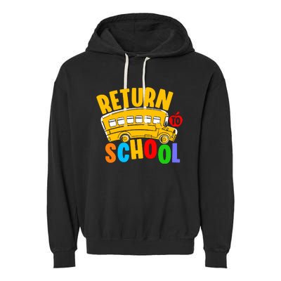 Back To School Return School Garment-Dyed Fleece Hoodie