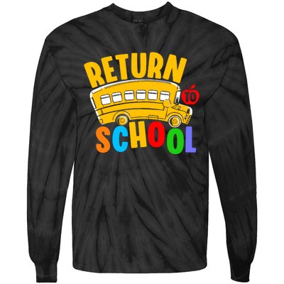 Back To School Return School Tie-Dye Long Sleeve Shirt