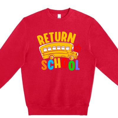 Back To School Return School Premium Crewneck Sweatshirt