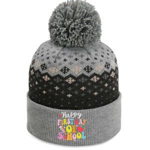 Back To School Teacher Student Happy First Day Of School The Baniff Cuffed Pom Beanie