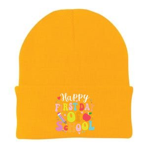 Back To School Teacher Student Happy First Day Of School Knit Cap Winter Beanie