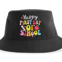 Back To School Teacher Student Happy First Day Of School Sustainable Bucket Hat