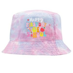 Back To School Teacher Student Happy First Day Of School Tie-Dyed Bucket Hat