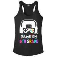 Back To School Game On 5th Grade Funny Gamer Ladies PosiCharge Competitor Racerback Tank