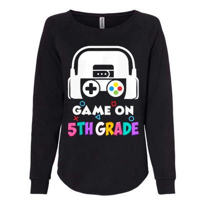 Back To School Game On 5th Grade Funny Gamer Womens California Wash Sweatshirt