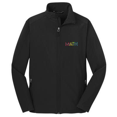 Back To School Its A Good Day To Do Math Teachers Women Funny Core Soft Shell Jacket