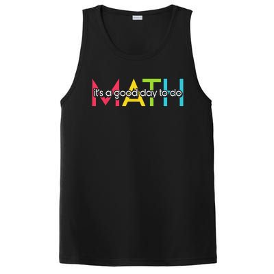 Back To School Its A Good Day To Do Math Teachers Women Funny PosiCharge Competitor Tank