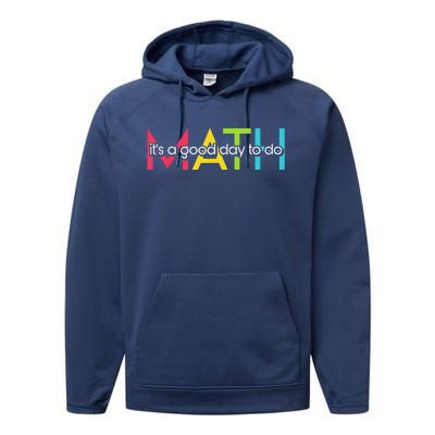 Back To School Its A Good Day To Do Math Teachers Women Funny Performance Fleece Hoodie