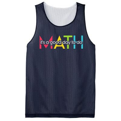 Back To School Its A Good Day To Do Math Teachers Women Funny Mesh Reversible Basketball Jersey Tank