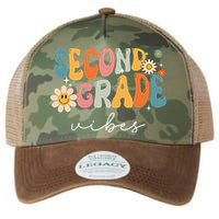 Back To School Second Grade Vibes Retro Teacher Legacy Tie Dye Trucker Hat
