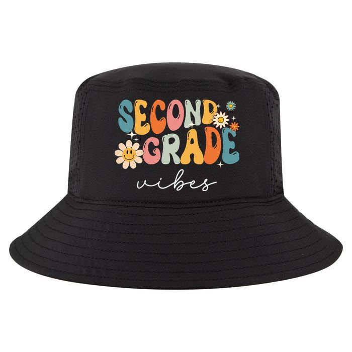 Back To School Second Grade Vibes Retro Teacher Cool Comfort Performance Bucket Hat
