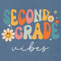 Back To School Second Grade Vibes Retro Teacher Garment-Dyed Sweatshirt